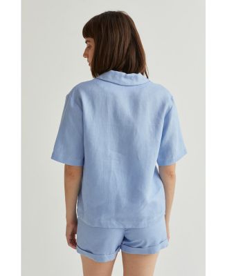 Women's Clara Linen Button Up Tp