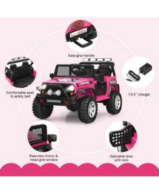 12V Kids Remote Control Electric Ride On Truck Car with Lights and Music