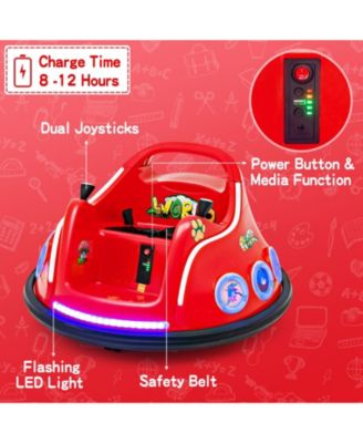 12V Electric Ride On Car with Remote Control and Flashing LED Lights