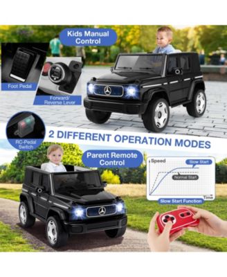 12V Licensed Mercedes-Benz EQG Kids Ride On Car with Remote Control