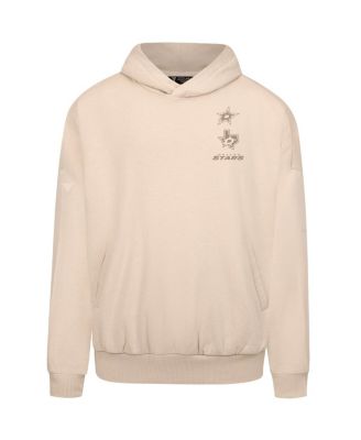 Men's Cream Dallas Stars Contact Stamp Pullover Hoodie