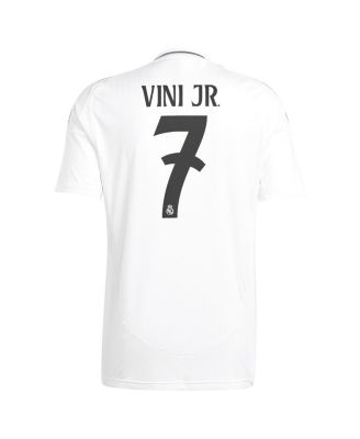 Men's Vini Jr. White Real Madrid 2024/25 Home Replica Player Jersey