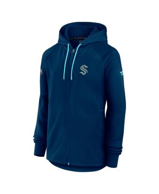 Women's Deep Sea Blue Seattle Kraken Authentic Pro Rink Fleece Full-Zip Jacket