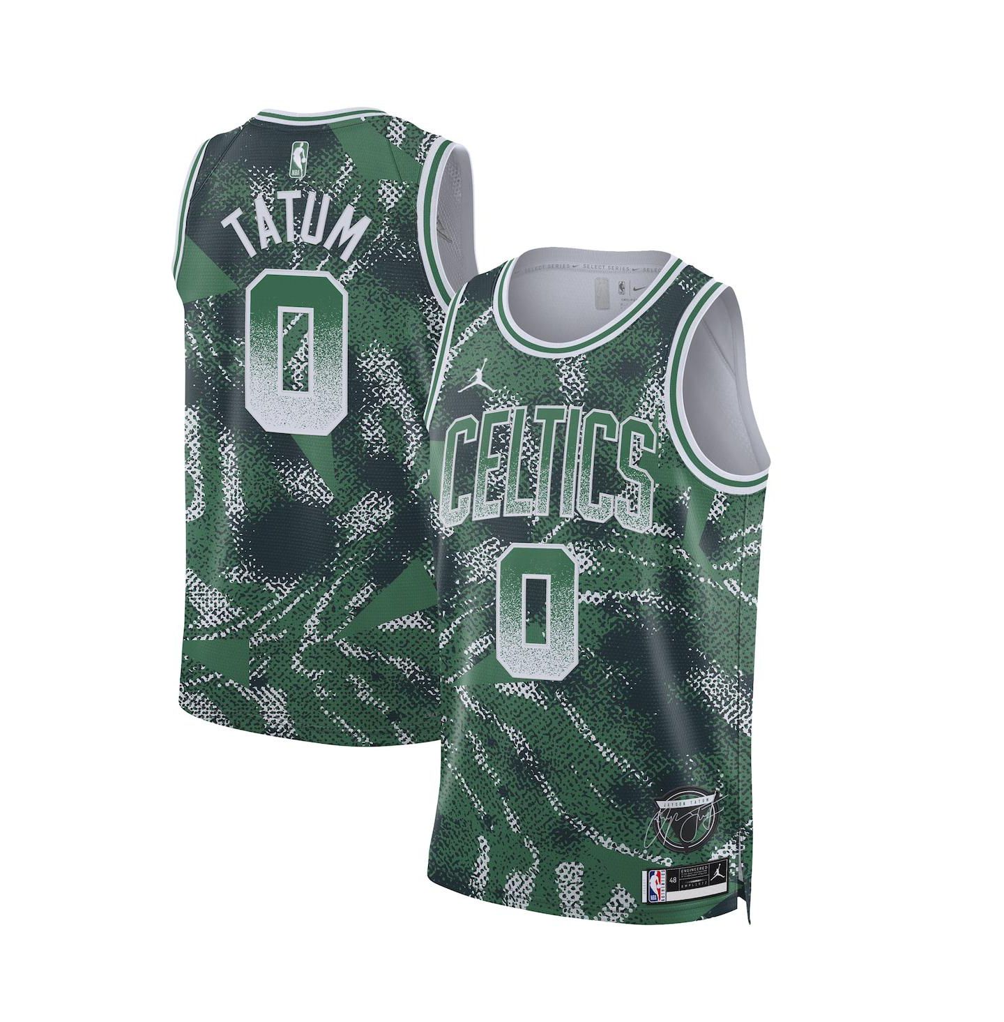 Топ Nike Jayson Tatum Green Boston Celtics 2025 Select Series Swingman Player Jersey — фото 1
