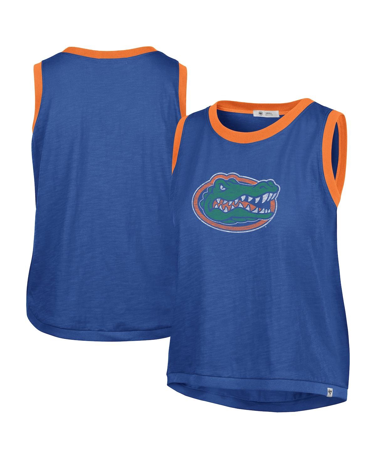 47 Brand Women's Royal Florida Gators Premier Ringer Tank Top