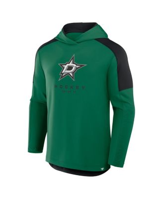 Men's Kelly Green Dallas Stars Meta Game Transitional Pullover Hoodie