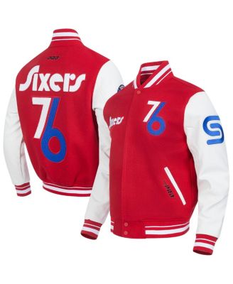 Pro Standard - Men's Red Philadelphia 76ers 2024/25 City Edition Wool Varsity Full-Zip Jacket