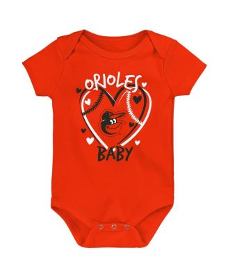 Infant 3-Pack Baltimore Orioles Slide Home Bodysuit Set