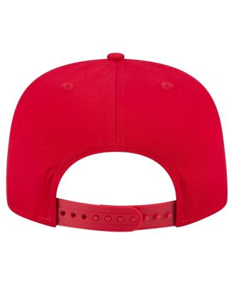 Men's Scarlet Ohio State Buckeyes Adventure Team Text Golfer Snapback Hat