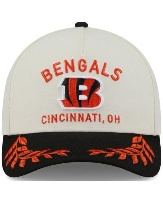 Men's Cream/Black Cincinnati Bengals 2025 NFL Draft 9FORTY A-Frame M-Crown Adjustable Hat