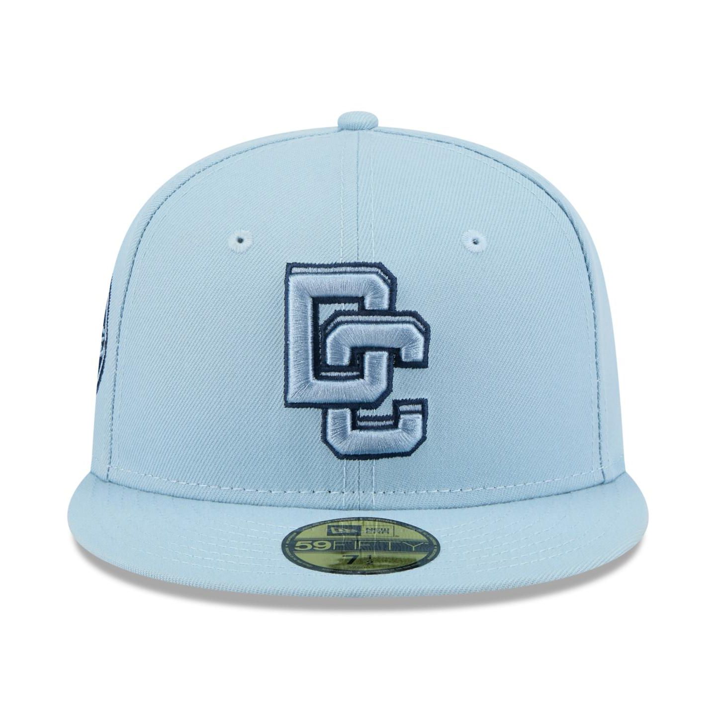 Мужские головные уборы New Era Light Blue Washington Nationals 2025 City Connect Fan Pack 59FIFTY Fitted Hat — фото 2