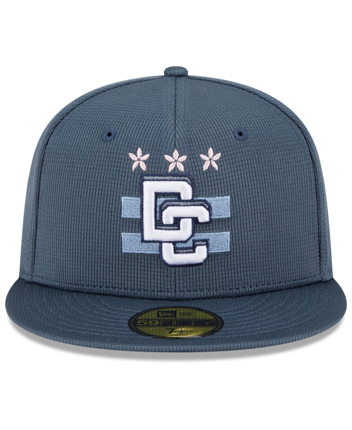Shop New Era Men's Blue Washington Nationals 2025 City Connect Batting Practice 59fifty Fitted Hat