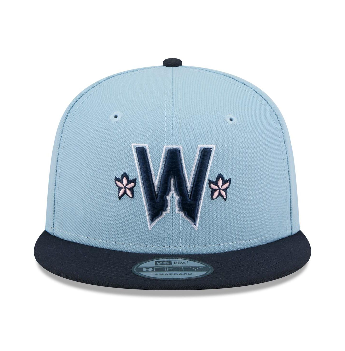 Мужская кепка New Era Light Blue/Navy Washington Nationals 2025 City Connect 9FIFTY Snapback Hat — фото 2