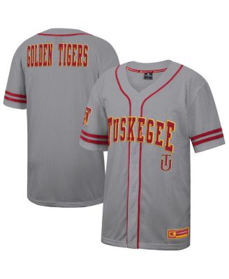 Colosseum - Men's Gray Tuskegee Golden Tigers Free Spirited Baseball Jersey