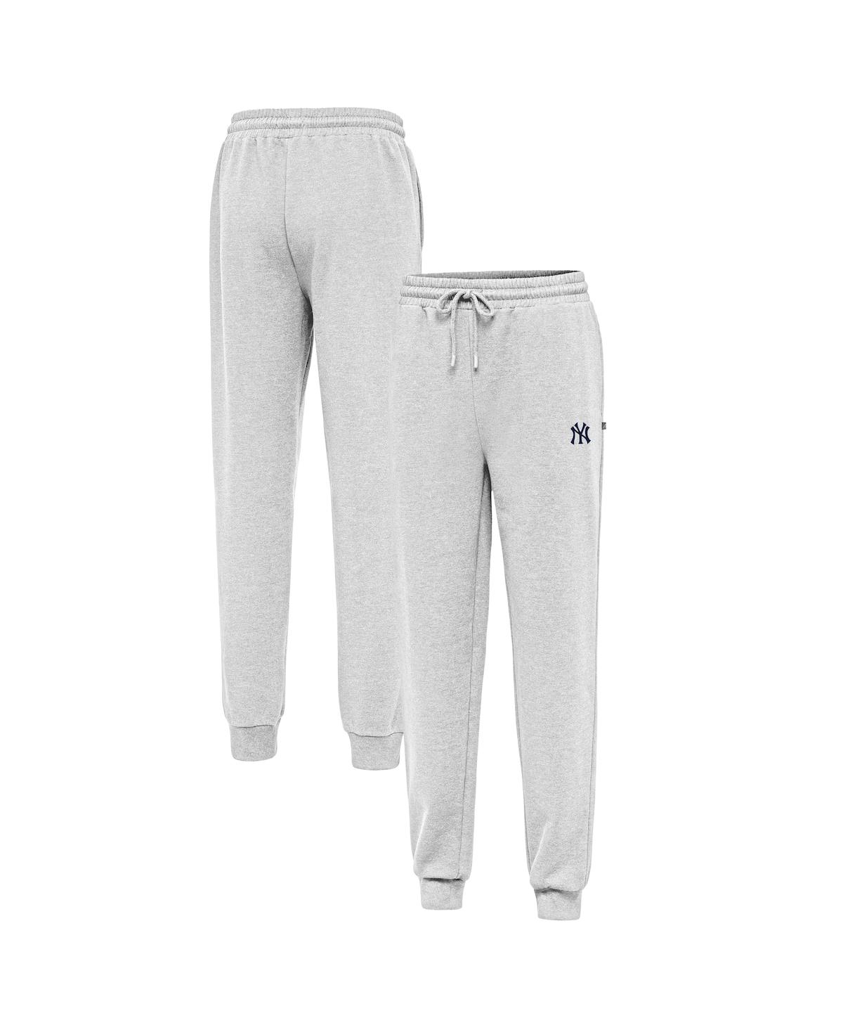 Men's Heather Gray New York Yankees Idol Jogger Pants - Heather Gray