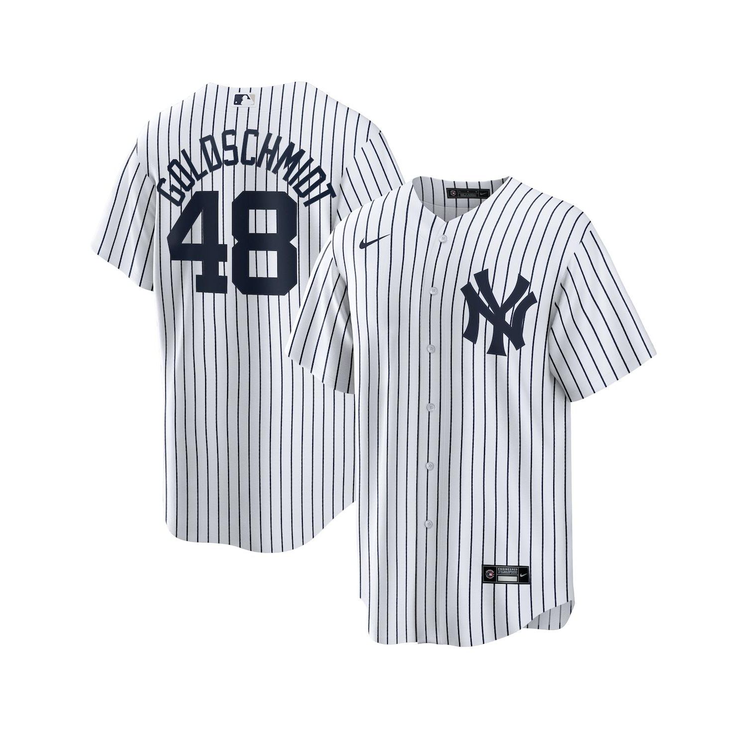 Men's Paul Goldschmidt White New York Yankees Home Replica Jersey