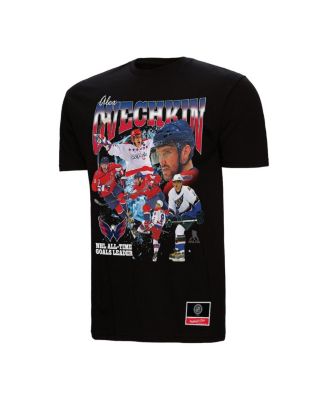 Mitchell & Ness - Men's Alexander Ovechkin Black Washington Capitals NHL All-Time Leading Goal Scorer Graphic T-Shirt