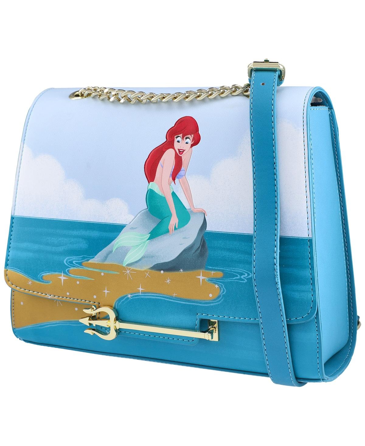 Blue The Little Mermaid Triton's Gift Crossbody Purse - Blue