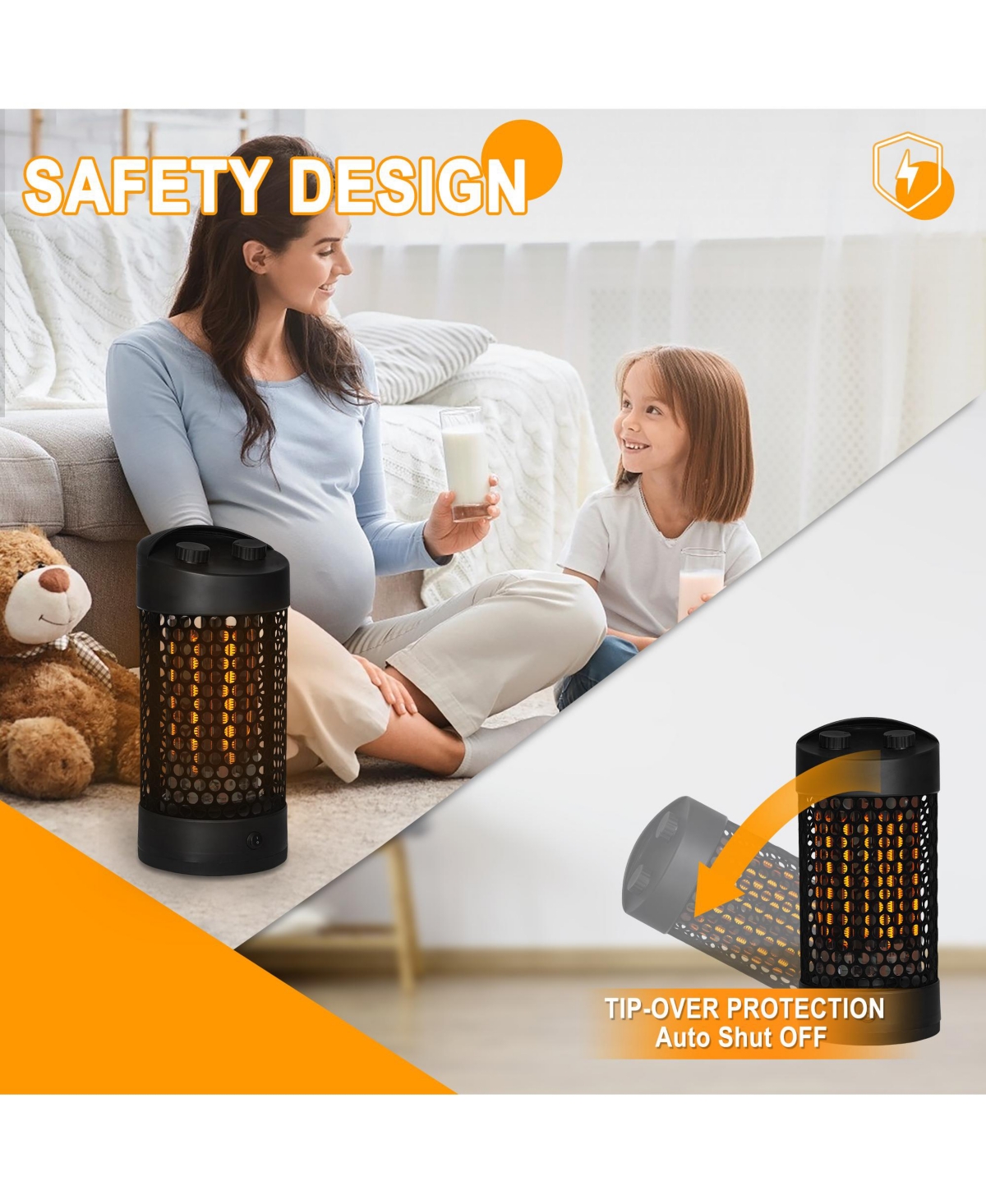 1200 Watt Electric Tabletop Patio Heater