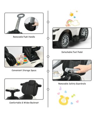 3 In 1 Ride on Push Car Toddler Stroller Sliding Car with Music