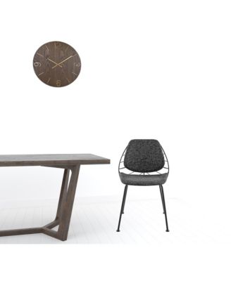 Set of 2 Leaf Fabric Dining Chairs for Kitchen or Dining Room Seating