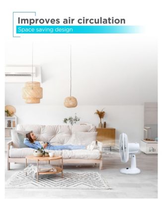 12-inch Desk Fan with 3 Speed Settings, for Home and Office