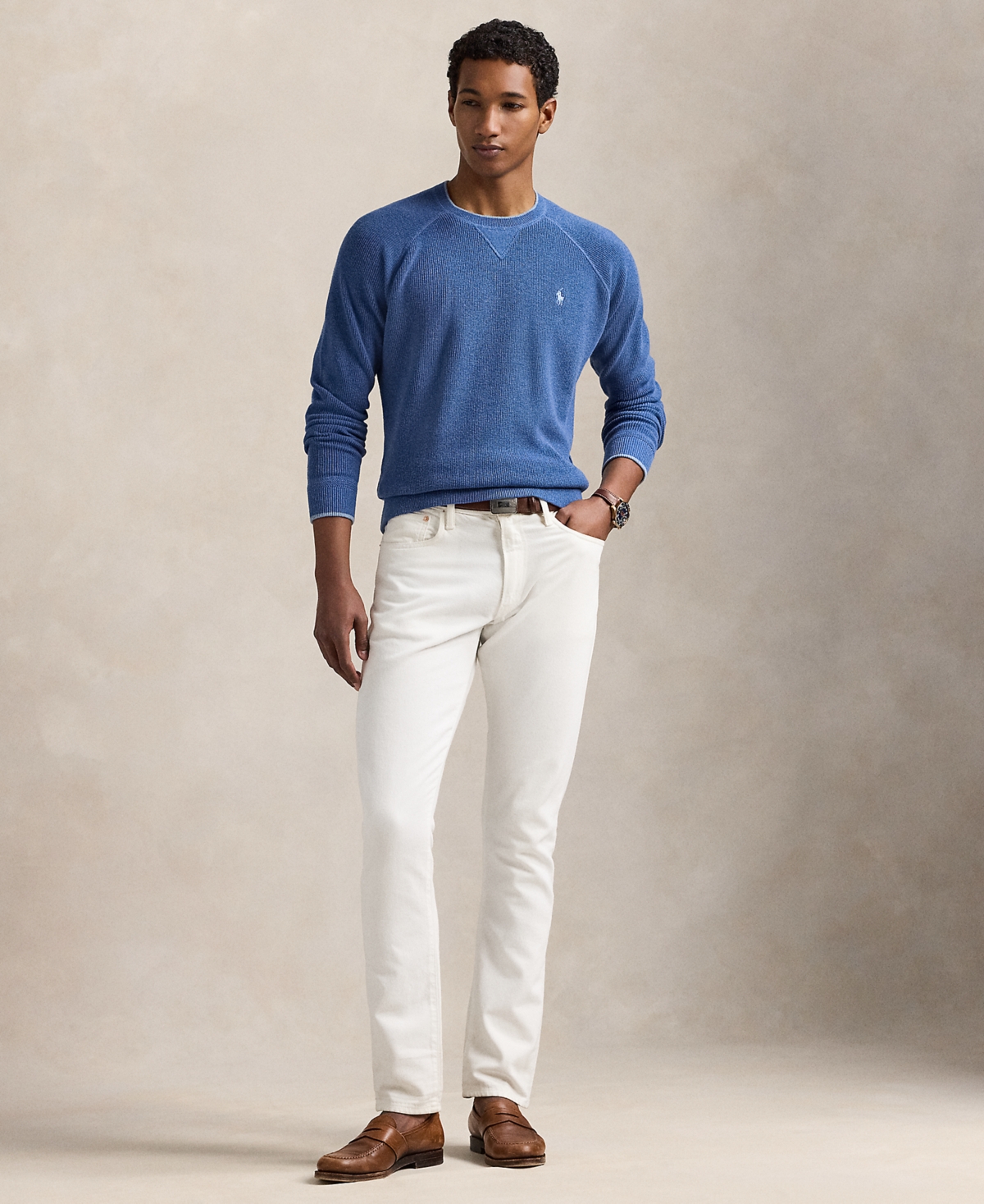 Polo Ralph Lauren Men's Textured Cotton Sweater