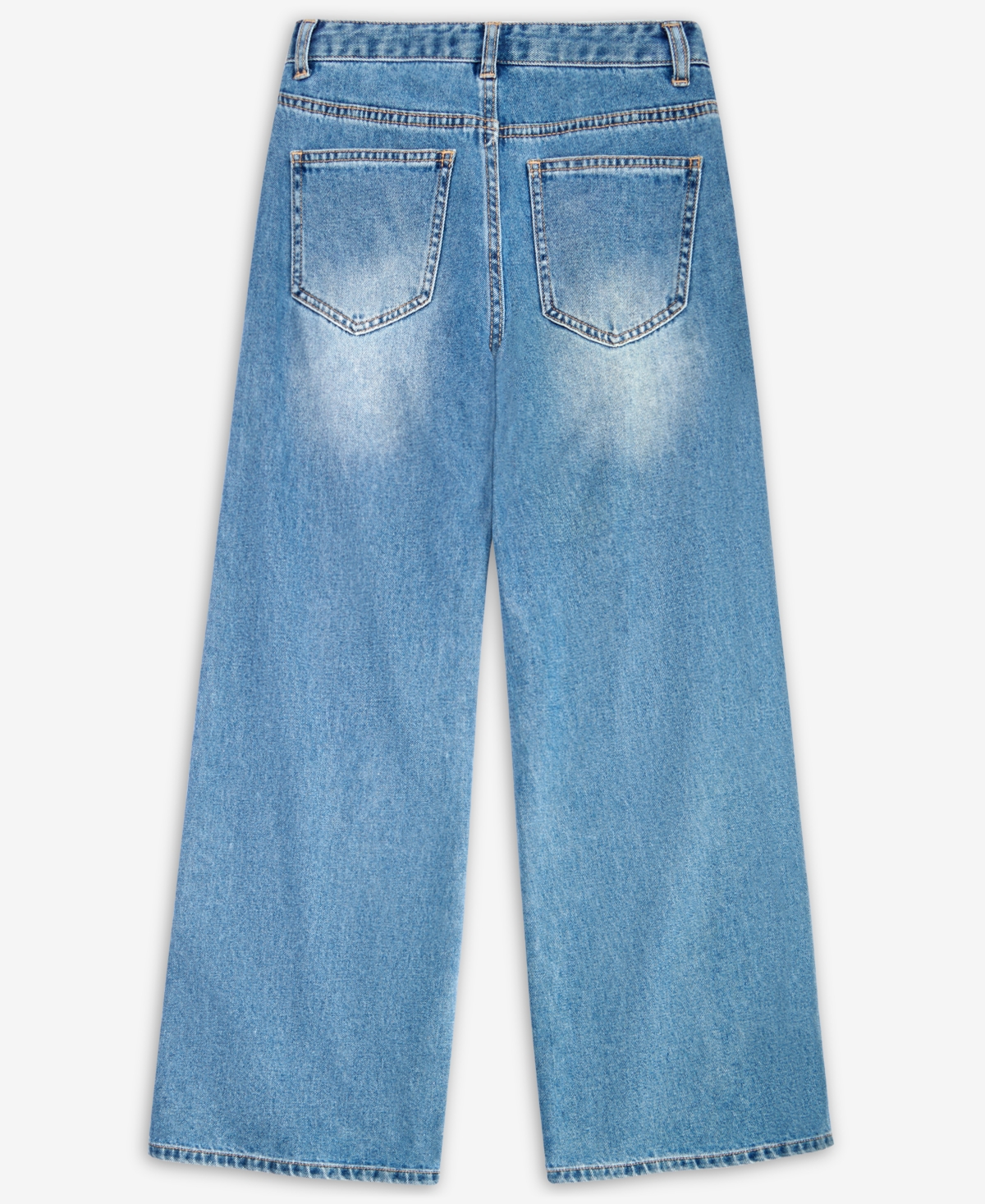 With Jules Big Girls Wide-Leg Jeans