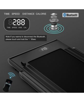 2.25HP 2-in-1 Folding Treadmill with APP and Remote Control Speaker