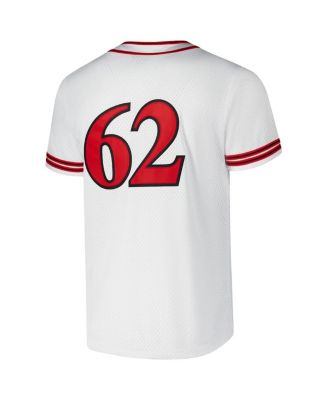 Men's White Rolling Stones Baseball Fashion Jersey