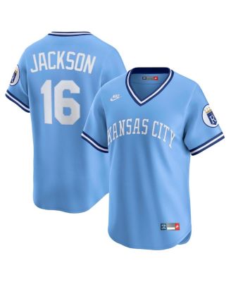 Nike - Men's Bo Jackson Light Blue Kansas City Royals Throwback Cooperstown Collection Limited Jersey