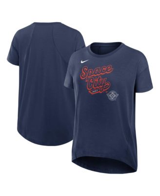Nike - Women's Navy Houston Astros 2025 City Connect Flowy Fashion Tri-Blend Performance T-Shirt