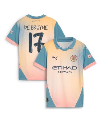 Puma - Youth Kevin De Bruyne Blue Manchester City 2024/25 Fourth Replica Player Jersey