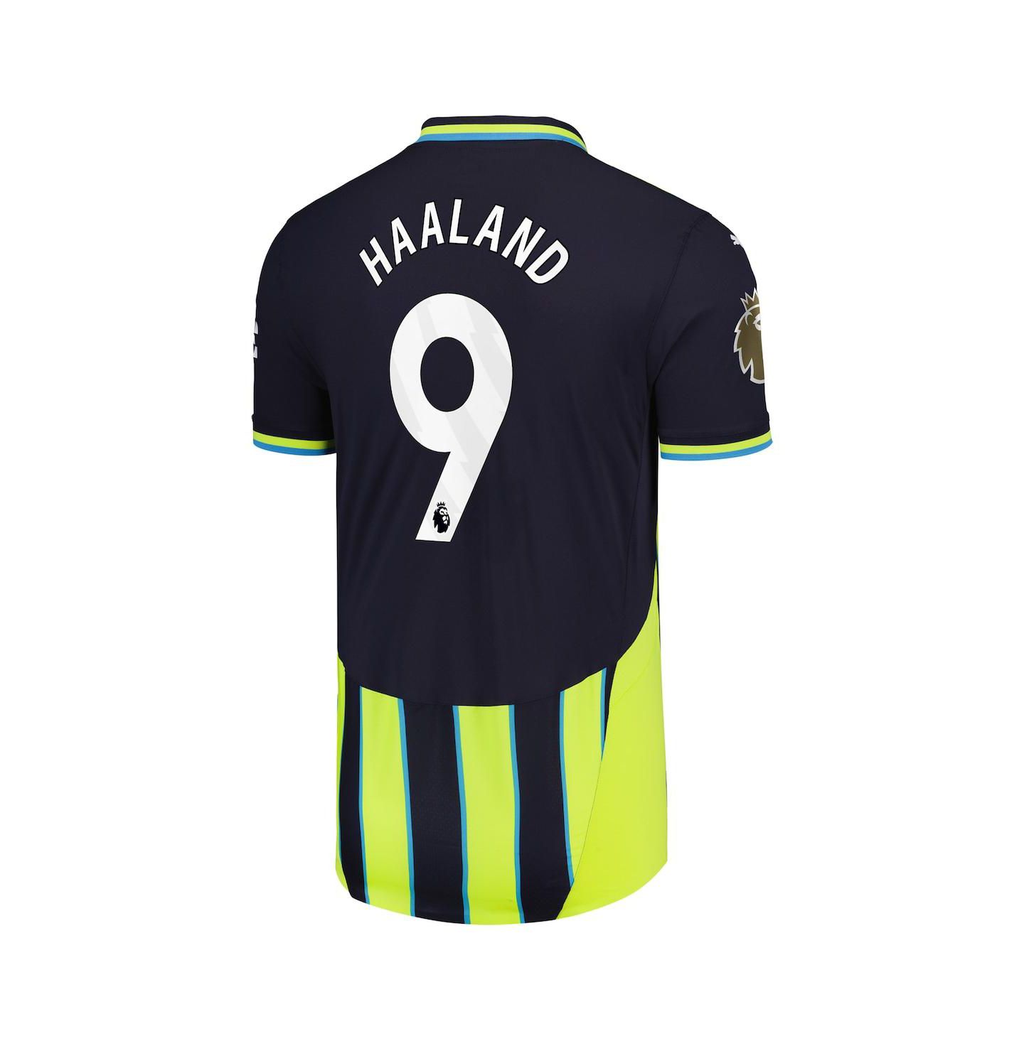 Мужской топ PUMA Erling Haaland Navy Manchester City 2024/25 Away Authentic Player Jersey — фото 2