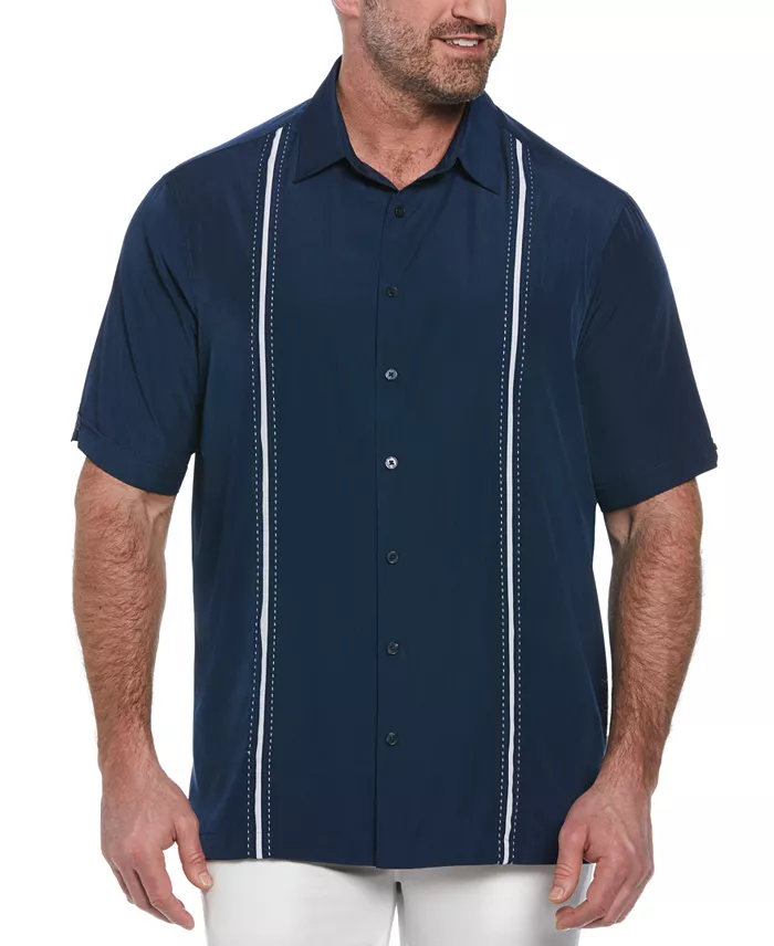 Men's Big & Tall Stripe Short Sleeve Shirt
