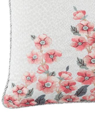 Talia Embroidered Decorative Pillow, 20" x 20"