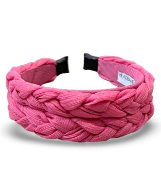 Women's Blushing Braid Headband - Hot Pink