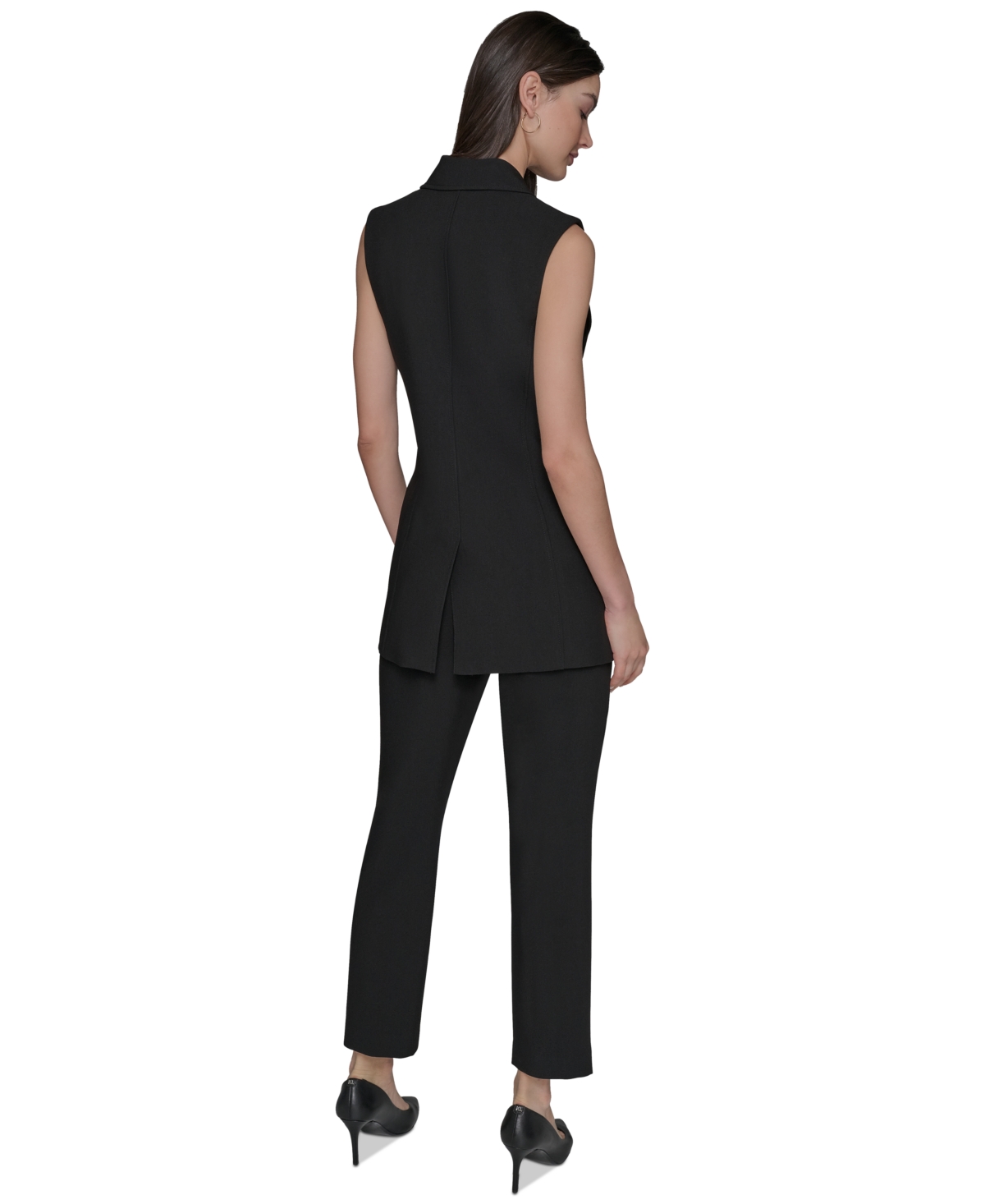 Karl Lagerfeld Women's Double-breasted Vest In Black