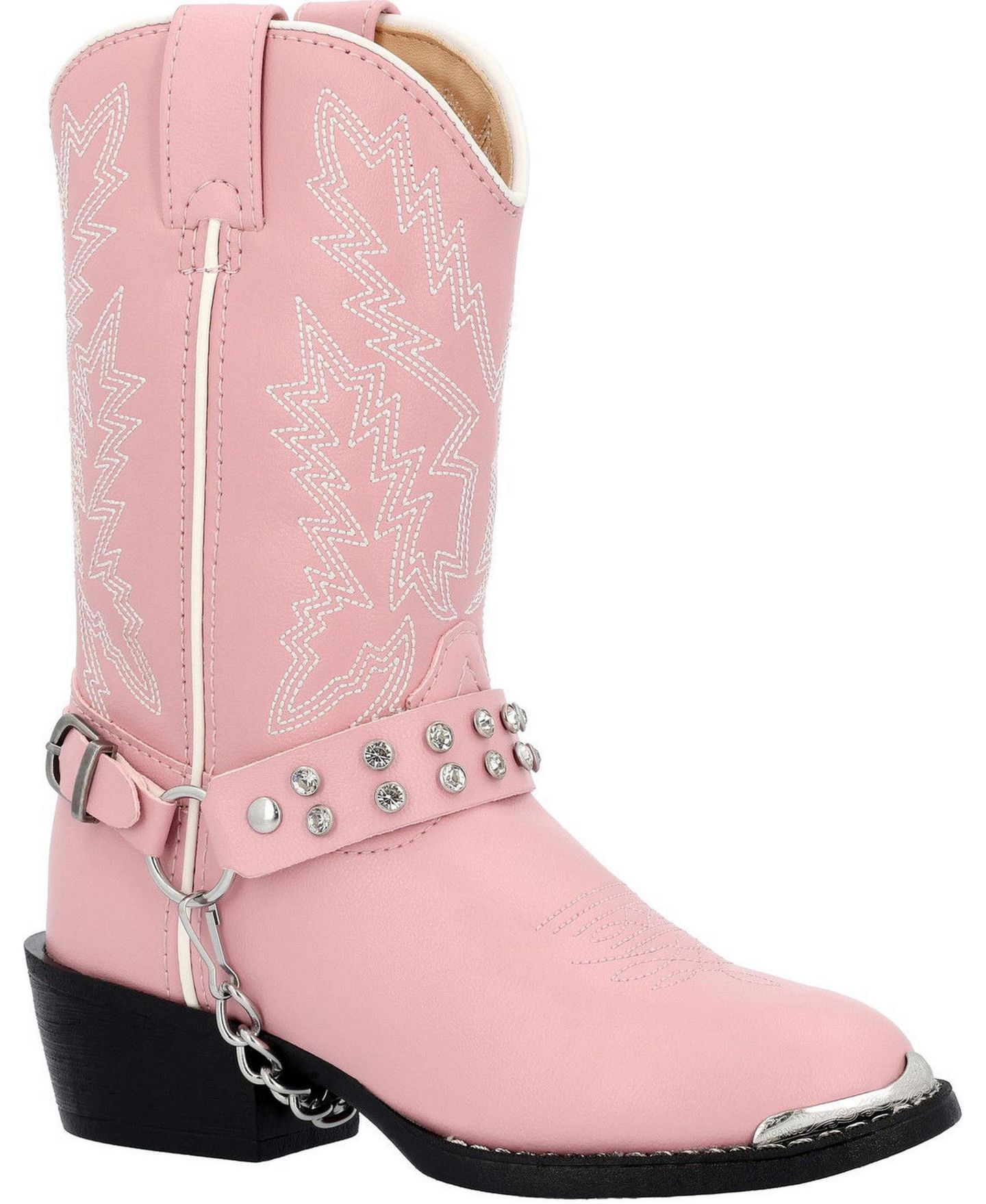 Ботинки Durango Lil' Little Kid Pink Rhinestone Western Boot, цвет: Розовый — фото 1
