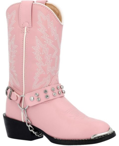 Ботинки Durango Lil' Little Kid Pink Rhinestone Western Boot, цвет: Розовый