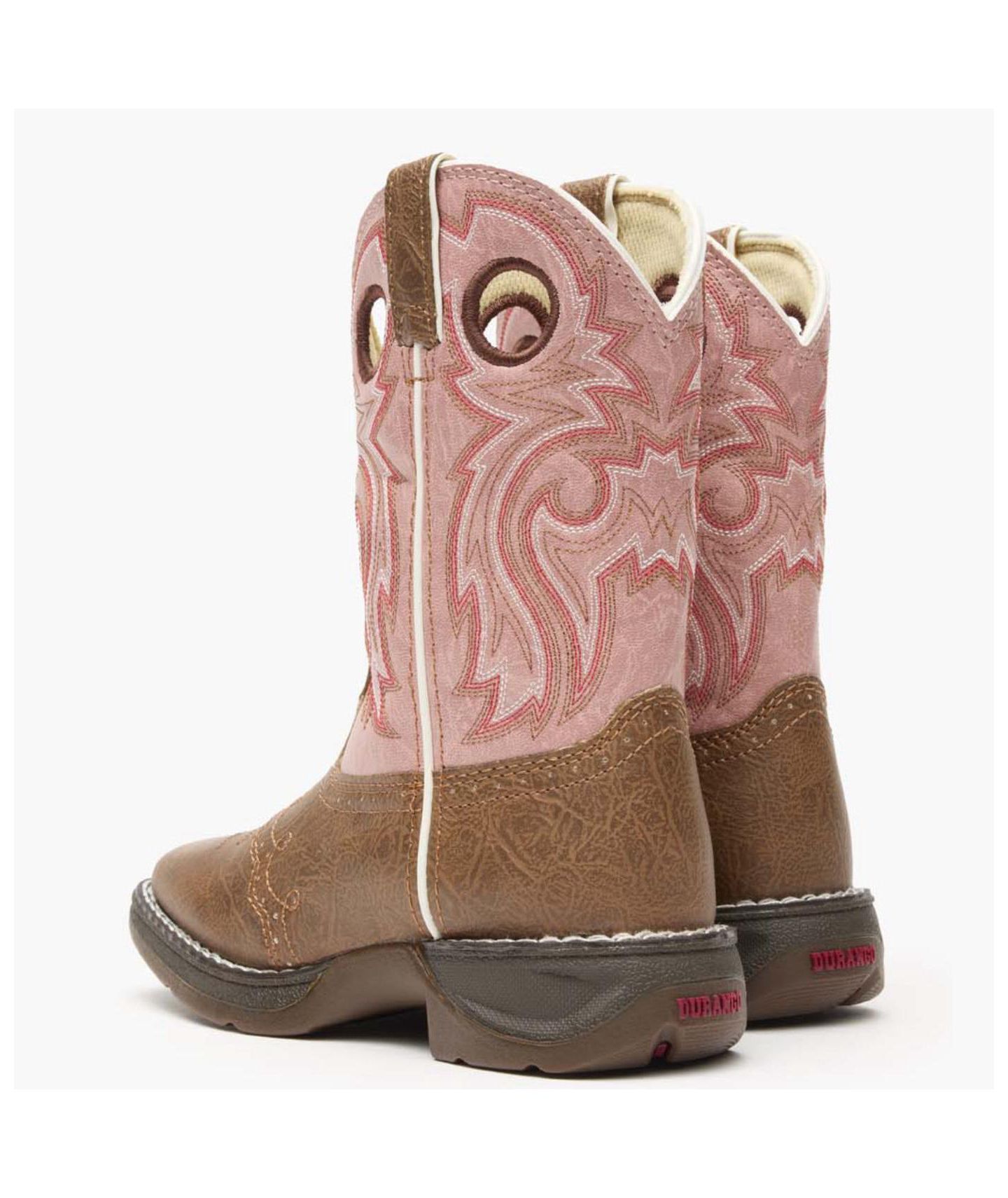 Детские ботинки Durango Lil' Rebel Western Boot, цвет: Светло-коричневый / Розовый — фото 7
