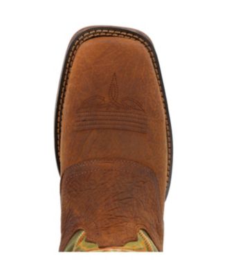 Men's Rebel by Dark Chestnut and Hunter Green Western Boot
