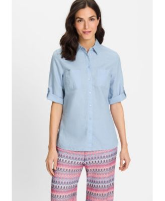 Women's Rolled Sleeve Tab Shirt