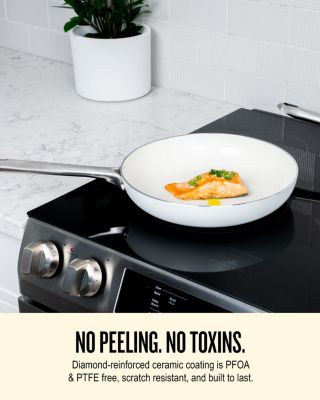 Mobi Nonstick Ceramic Cookware Set 8-Piece Set - Easy to Clean, Oven Safe and Made without PFAS, PFOA & PTFE