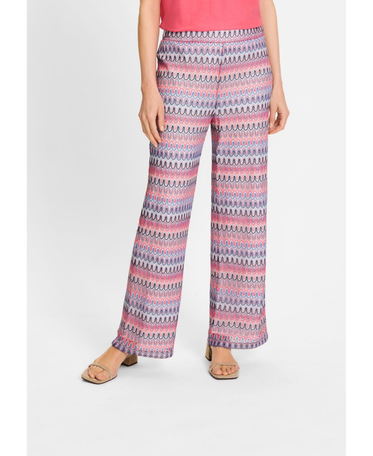 Women's Anna Fit Wide Leg Lace Pant - Misty rose