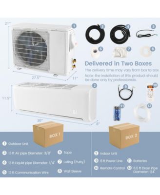 Airtural Series 12000 BTU 21 SEER2 208-230V Ductless Mini Split Air Conditioner with Heater Pump Energy Star Certified