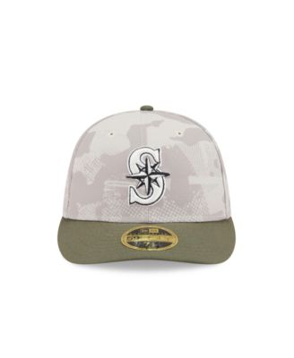 Men's Light Beige/Olive Seattle Mariners 2025 Armed Forces Day Low Profile 59FIFTY Fitted Hat