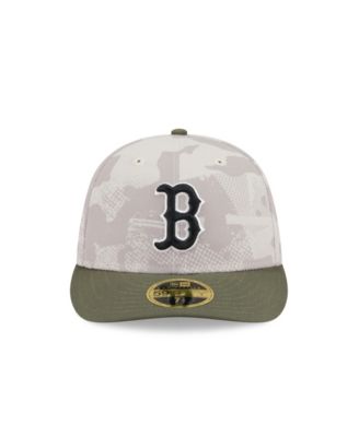 Men's Light Beige/Olive Boston Red Sox 2025 Armed Forces Day Low Profile 59FIFTY Fitted Hat