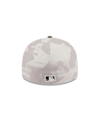 Men's Light Beige/Olive Los Angeles Angels 2025 Armed Forces Day Low Profile 59FIFTY Fitted Hat