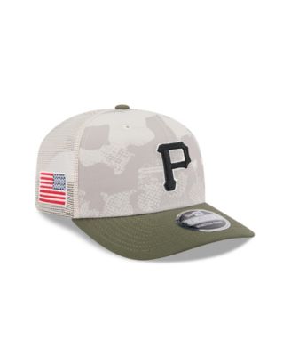 Men's Light Beige/Olive Pittsburgh Pirates 2025 Armed Forces Day 9SEVENTY Adjustable Hat